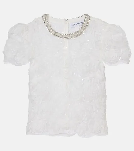 Self-Portrait Tulle lace top - Self-Portrait - Modalova