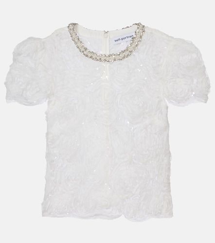 Self-Portrait Tulle lace top - Self-Portrait - Modalova