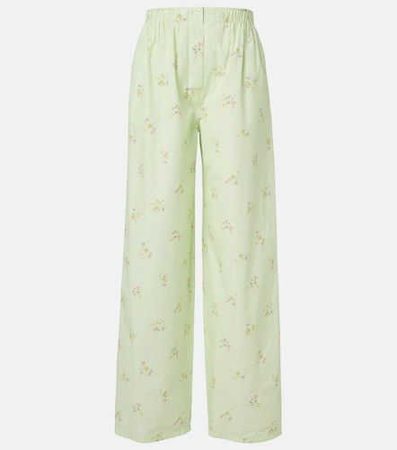 Pantalones anchos de algodón florales - Prada - Modalova