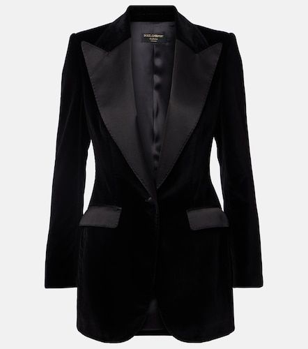 Dolce&Gabbana Smokingjacke aus Samt - Dolce&Gabbana - Modalova