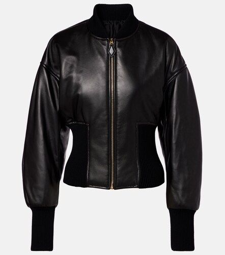 Alaia Leather bomber jacket - Alaia - Modalova