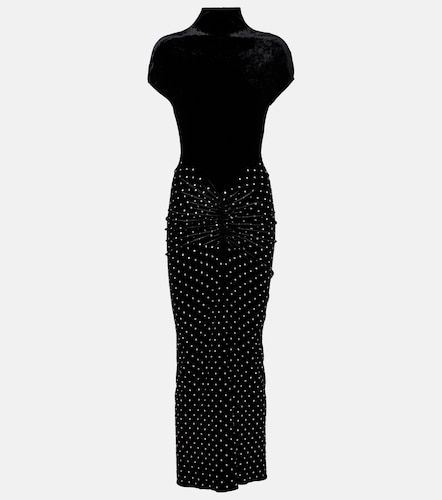 Alaïa Vestido de cóctel de terciopelo y jersey - Alaia - Modalova