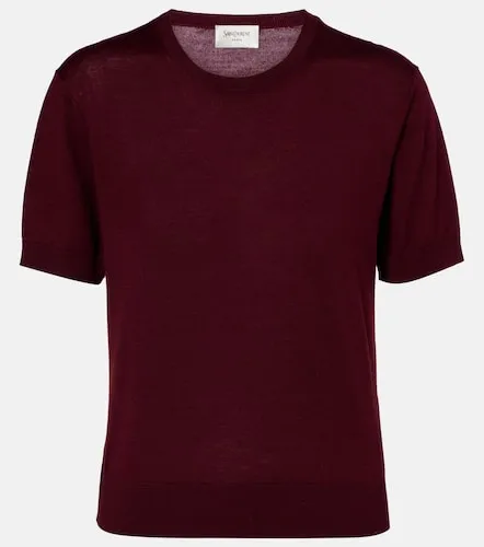 Pullover in lana, cashmere e seta - Saint Laurent - Modalova
