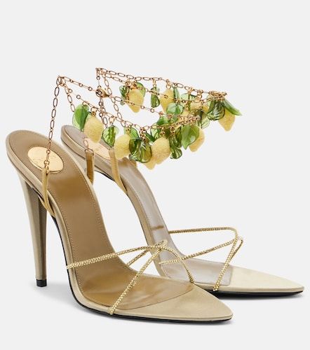 Sandali Mon Cheri in suede - Saint Laurent - Modalova