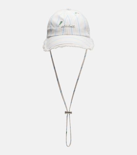 Gorra Artichaut de lona de algodón a rayas - Jacquemus - Modalova