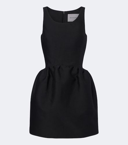 Wool and silk-blend minidress - Balenciaga - Modalova
