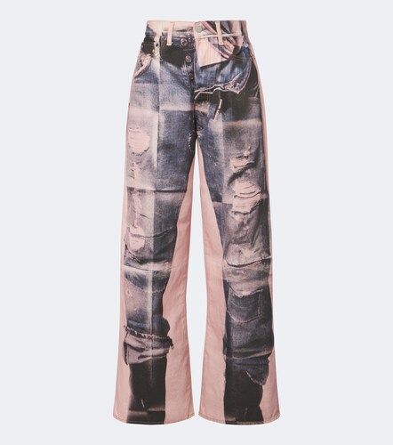 Jeans 1981 a gamba larga trompe l'œil - Acne Studios - Modalova