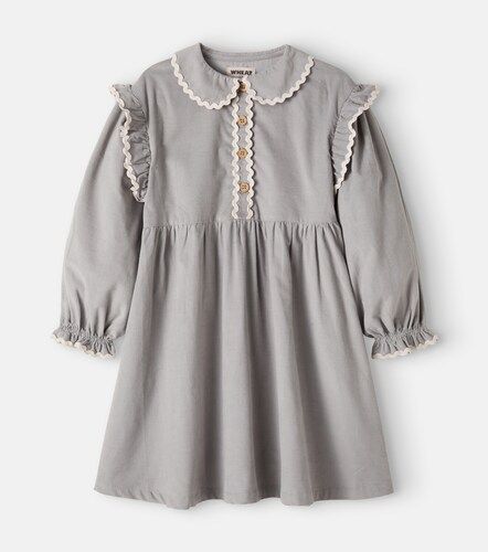 Vestido Alissa de algodón con volantes - Wheat - Modalova