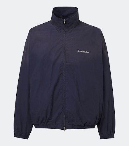 Chaqueta de popelín de algodón con logo - Acne Studios - Modalova