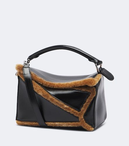 Puzzle Aviator Small leather top-handle bag - Loewe - Modalova