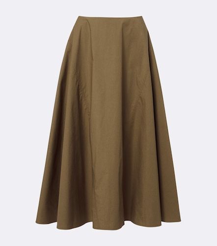 Gonna midi in popeline di misto cotone - Tory Burch - Modalova