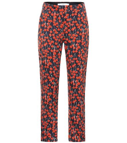 Cherry-print cigarette pants - Victoria Victoria Beckham - Modalova