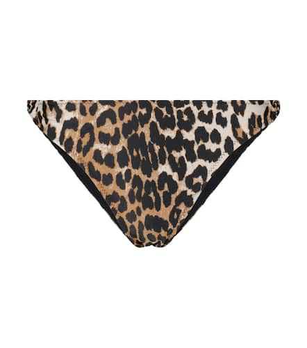 Ganni Leopard-print bikini bottoms - Ganni - Modalova