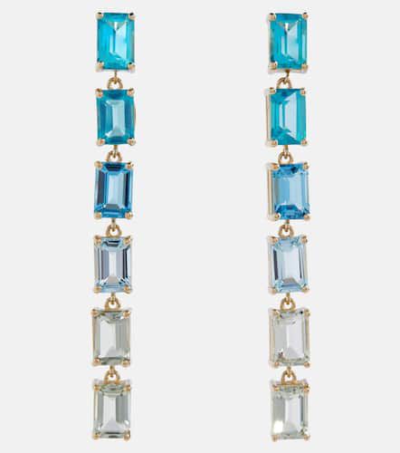 Dawn 14kt yellow gold earrings with topaz - Suzanne Kalan - Modalova