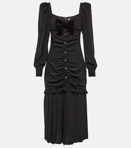 Alessandra Rich Abito midi in seta - Alessandra Rich - Modalova