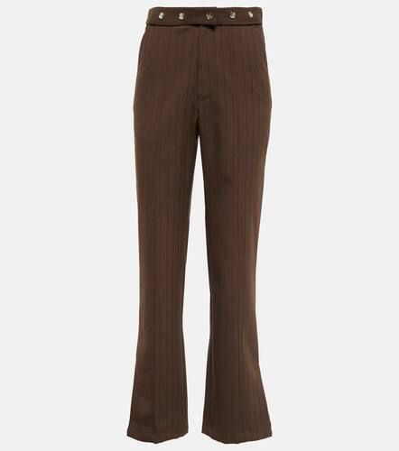 High-rise split-hem straight pants - Jacques Wei - Modalova