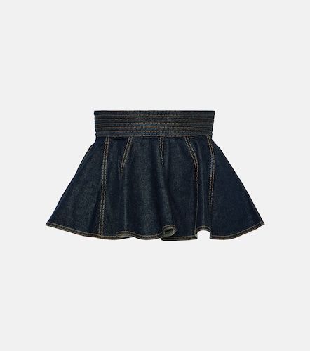 Alaïa Cinturón en denim con peplum - Alaia - Modalova