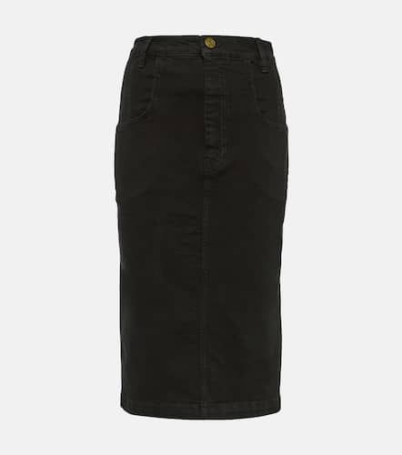 The High Waisted Seamed denim midi skirt - Frame - Modalova