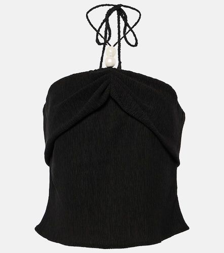 Top cropped con scollo all'americana - Magda Butrym - Modalova