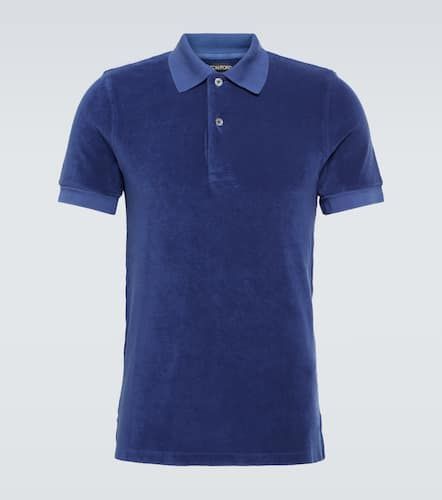 Cotton-blend terry polo shirt - Tom Ford - Modalova