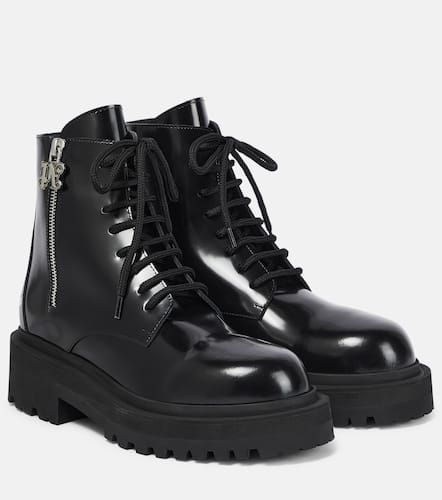 Palm Angels Leather combat boots - Palm Angels - Modalova