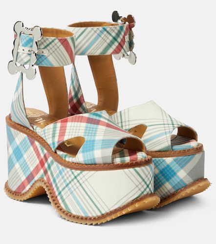 London leather check sandals - Vivienne Westwood - Modalova