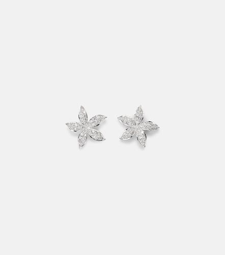 Lavender 18kt white gold earrings with diamonds - Ileana Makri - Modalova