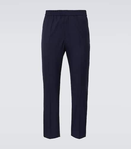 Virgin wool canvas straight pants - Ami Paris - Modalova