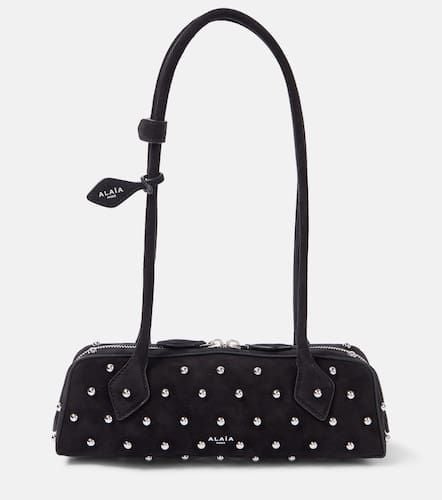 AlaÃ¯a Le Teckel Small studded suede shoulder bag - Alaia - Modalova