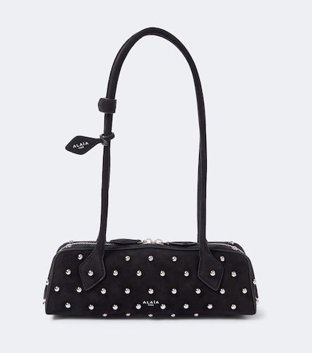 Le Teckel Small studded suede shoulder bag - Alaia - Modalova