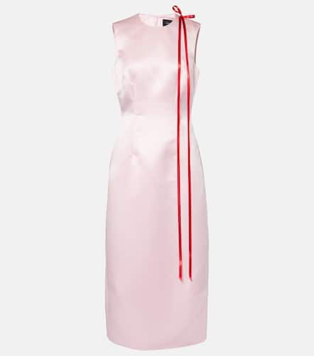 Bow-detail satin midi dress - Simone Rocha - Modalova