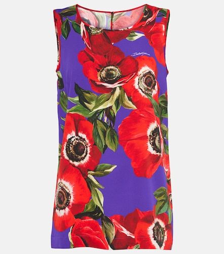 Top Anemone in misto seta - Dolce&Gabbana - Modalova