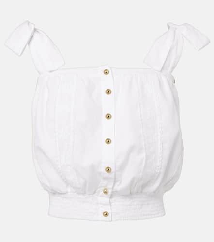 Giulia lace-trimmed cotton top - Melissa Odabash - Modalova
