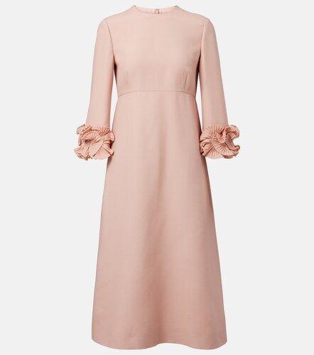 Abito midi in Crêpe Couture con volant - Valentino Garavani - Modalova