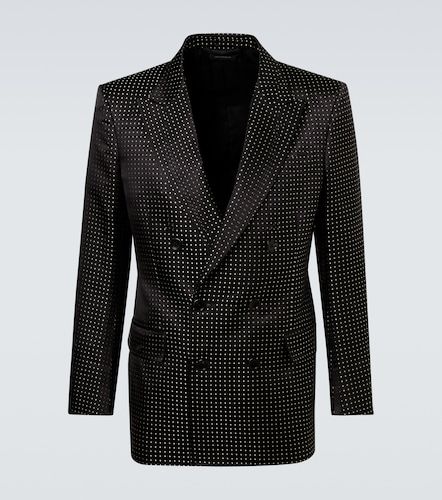 Blazer da abito in seta a pois - Tom Ford - Modalova