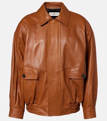 Bomber oversize in pelle - Saint Laurent - Modalova