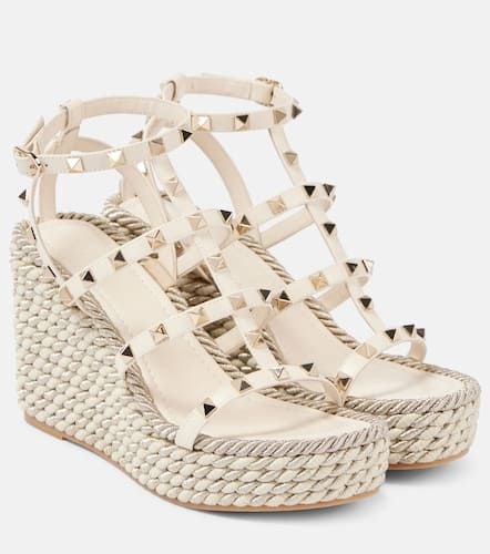 Rockstud Torchon 95 espadrille wedges - Valentino Garavani - Modalova