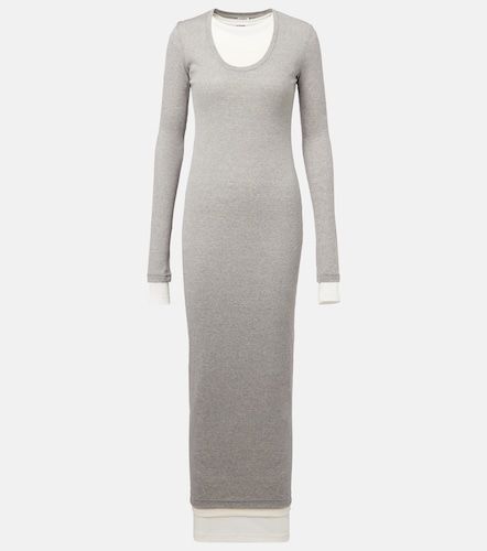 Vestido largo de algodón a capas - Jil Sander - Modalova
