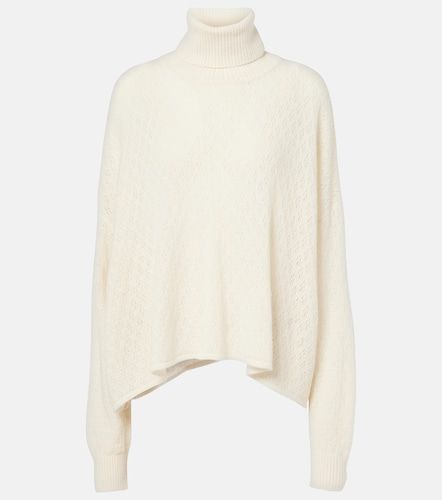 Pointelle wool-blend and silk turtleneck sweater - Chloe - Modalova