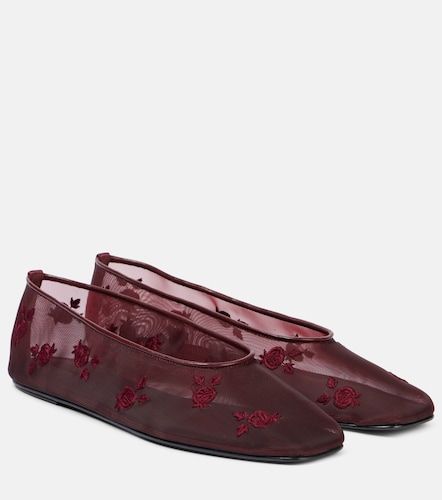 Embroidered mesh ballet flats - Magda Butrym - Modalova