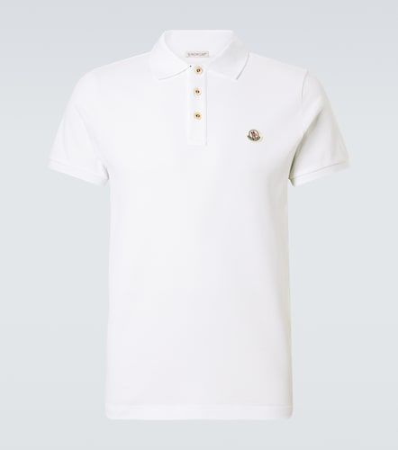 Moncler Polo in piqué di cotone - Moncler - Modalova