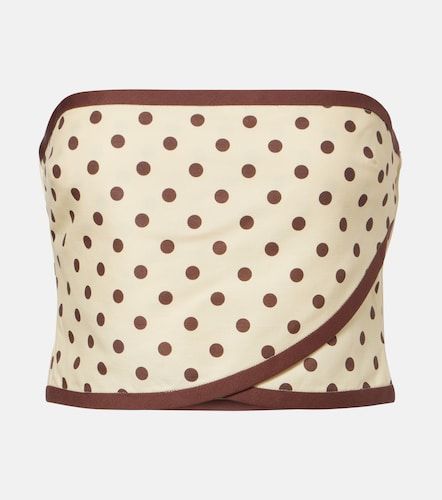 Top cropped Bowie in lino e cotone - Posse - Modalova
