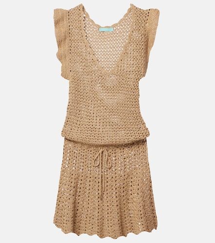 Vestido corto Annalise de croché y lamé - Melissa Odabash - Modalova