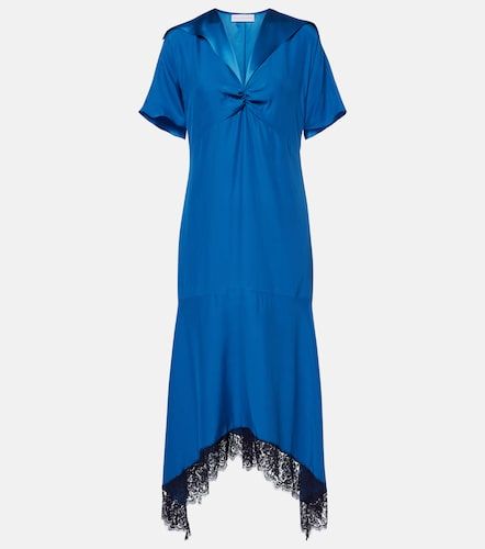 Midikleid aus Seide mit Spitze - Stella McCartney - Modalova