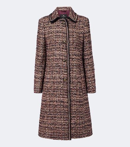 Etro Single-breasted tweed coat - Etro - Modalova