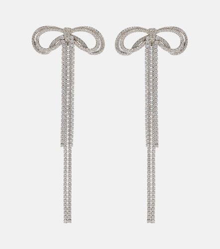 Bow crystal-embellished earrings - Self-Portrait - Modalova