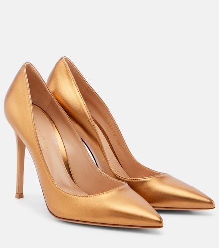 Gianvito 105 metallic leather pumps - Gianvito Rossi - Modalova