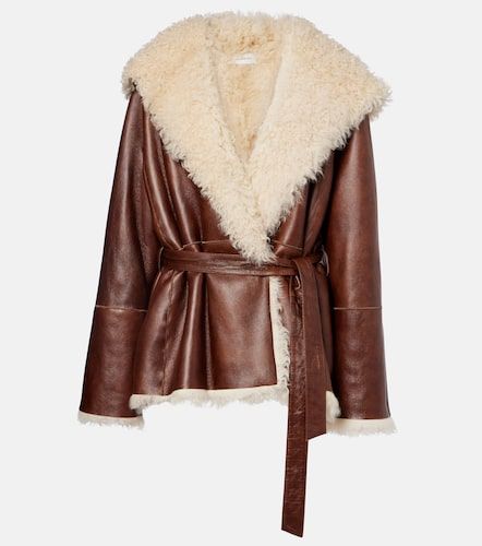 Lederjacke mit Shearling - Magda Butrym - Modalova