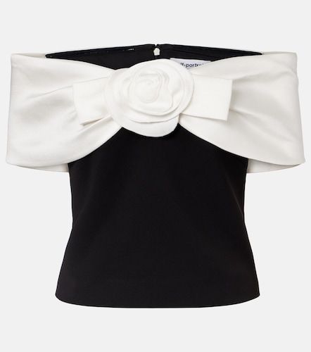 Off-Shoulder-Top aus Crêpe - Self-Portrait - Modalova