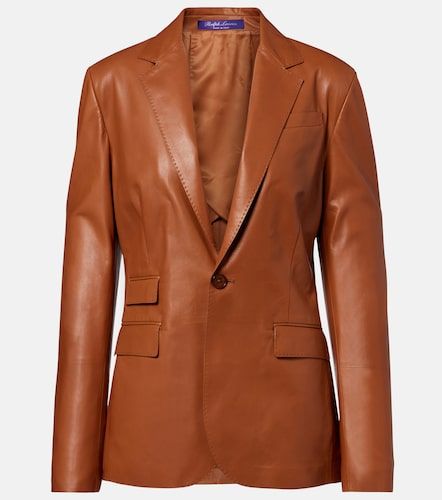 Parker leather blazer - Ralph Lauren Collection - Modalova
